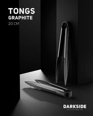 Darkside Shisha Tongs V2 - Graphite 20cm