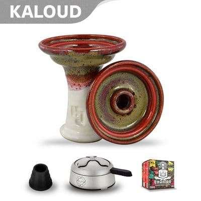 Hookah John Ferris Bowl - Red Eye Over White