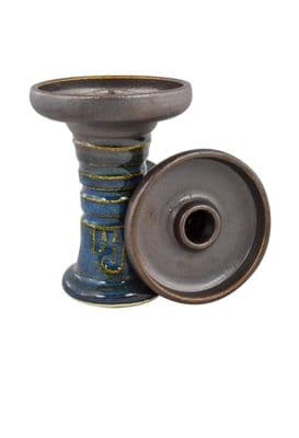 Hookah John Retro Harmony Bowl - Nut Blue