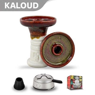 Hookah John Trimony Bowl - Red Eye over White