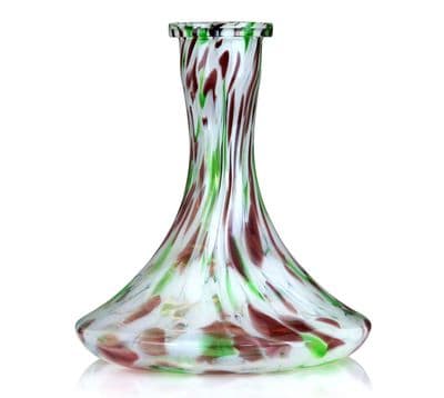 Hookah Well - Russian Cone Base (Green White Purple) With Grommet/Gasket