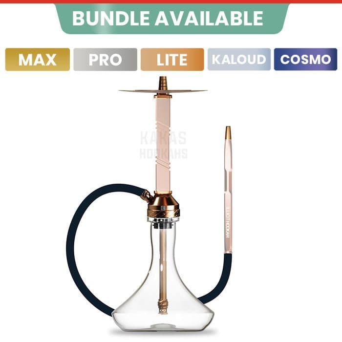 Illicit XI Stable Hookah Pipe Rose Gold | PVD Titanium Coated Shisha UK