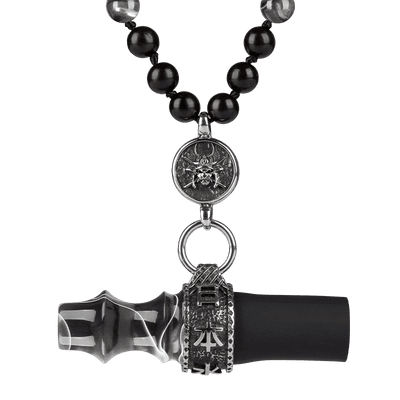 Japona Hookah Personal Mouthpiece - Samurai Beads (Grey)