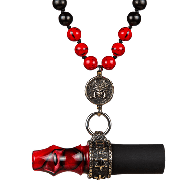 Japona Hookah Personal Mouthpiece - Samurai Beads (Red)