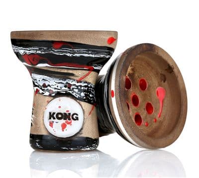 Kong Turkish Shisha Bowl - Turkish Boy Space Glazed Dracula Black