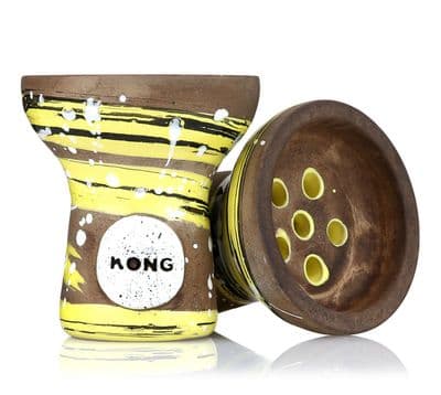 Kong Turkish Shisha Bowl - Turkish Boy Space Glazed (Yellow)