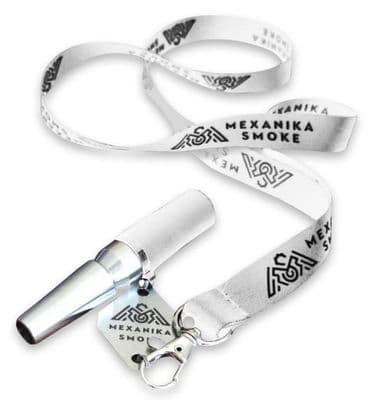 Mexanika Smoke - MS Mouthpiece Lanyard (White)