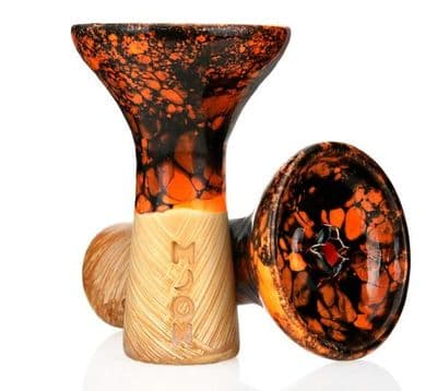 Moon Bowl Phunnel - Marble Orange-Black