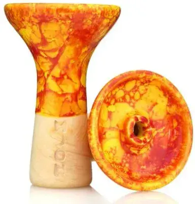 Moon Bowl Phunnel - Marble Orange Red