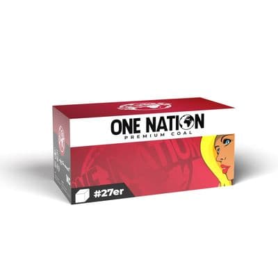 One Nation 27er Coconut Charcoal 1kg 27mm