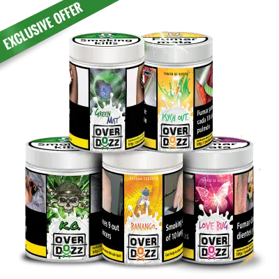 Overdozz Pack of 5 Flavours With 1kg Charcoal
