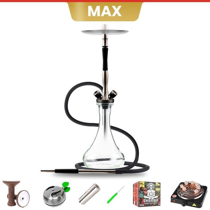 Union Hookah Fibonacci Black Exotic Wood Shisha FREE UK & EU