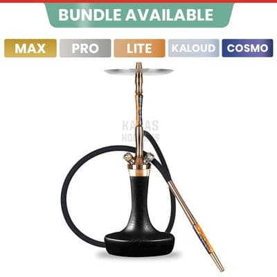 Union Hookah Fibonacci - Exotic Wood Black PVD Bronze Set