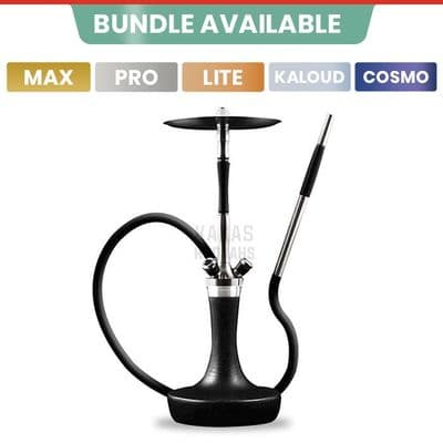 Union Hookah Fibonacci - Exotic Wood Black Set