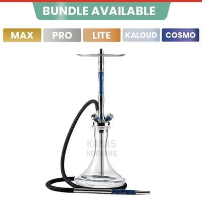 Union Hookah Fibonacci - Stabilised Wood Blue