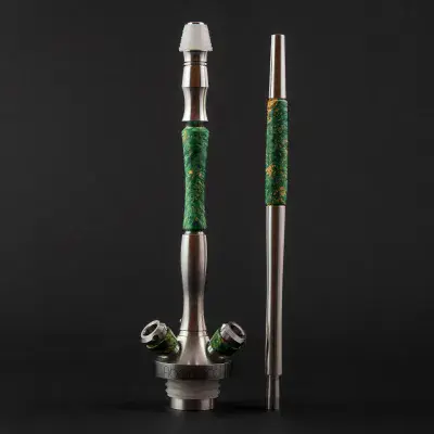 Union Hookah Fibonacci - Stabilised Wood Green