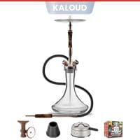 Union Hookah Fibonacci - Stabilised Wood Red | Shisha Pipe UK