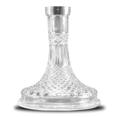 Union Hookah Fibonacci Threaded Bohemian Crystal Base (Carved)