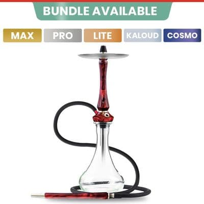 Union Hookah Sleek V2 - Full Acrylic Red