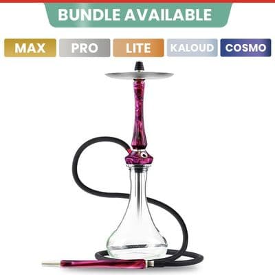 Union Hookah Sleek V2 - Full Acrylic Red Purple