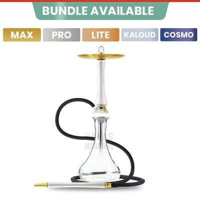 Union Hookah Sleek V2 - PVD Gold White