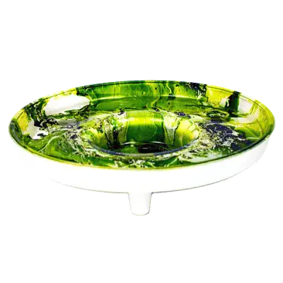 Venookah - Glass LED Shisha Stand Green