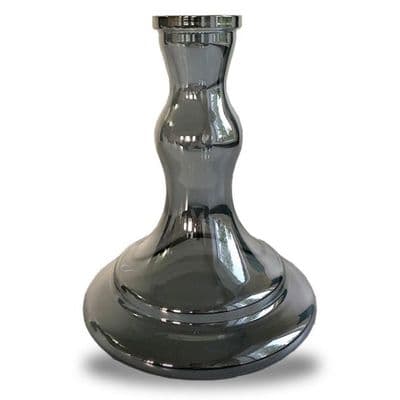 Vessel Glass Shisha Base - Wave With Base Grommet (Tint)