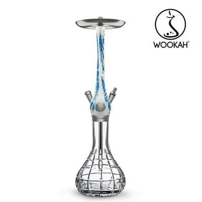 WOOKAH Hookah - Arctic Blue Squares