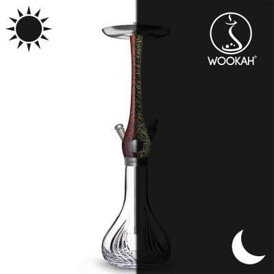 WOOKAH Hookah - Lumi Red Mastercheck Flames (Glow In The Dark)