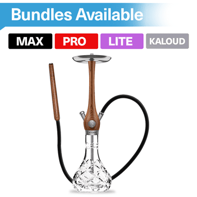 WOOKAH Hookah - Walnut Mastercut Bloom