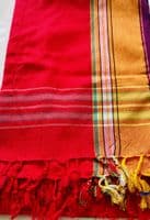 Original / Authentic Kenyan Kikoy /Beach Sarongs/ Scarves with intense Colour Plain