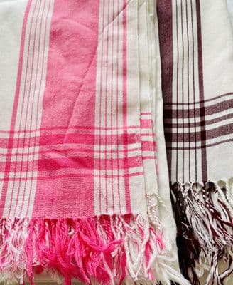 Original / Authentic Kenyan  Kikoys / Beach Sarongs/ Scarves Assorted Colours