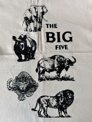 Original / Authentic Kenyan Kikoys / Scarves / Beach in Cream Light - The BIG FIVE