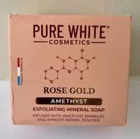 Pure White Rose Gold Mineral  Exfoliating Soap 150g