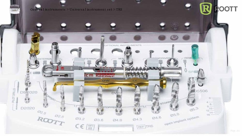 Toolkit - TRS-S - Full toolkit to work ROOTT Implant range