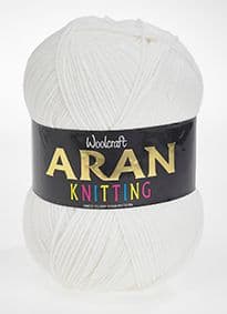Aran 400gm By Woolcraft 076 White