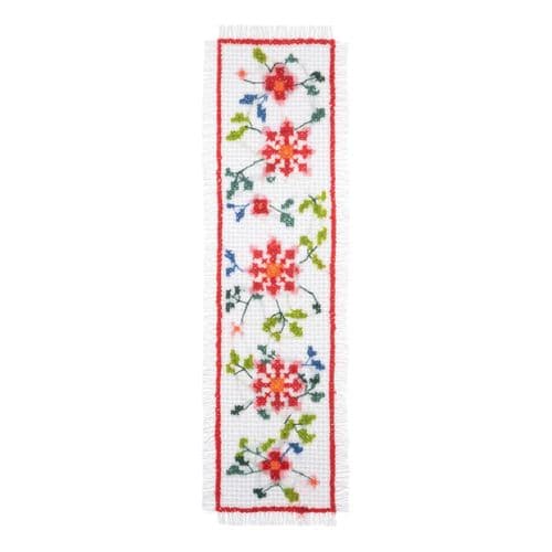 Cross Stitch Kit: Bookmark: Floral