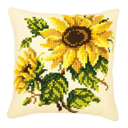 Cross Stitch Kit: Cushion: Sunflowers