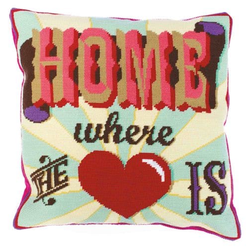 Home Is Where The Heart Is Cushion Front C117K By DMC