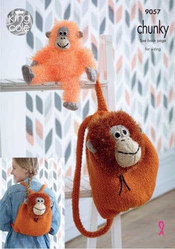 KC9057 ORANGUTAN BACKPACK & TOY
