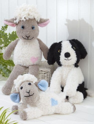 KC9208 Velveteen Sheep and Dog