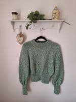 Ladies Knitted Balloon Sleeve Sweater Pattern  | Family Business Established 1949 | Knitwell Wools