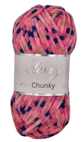 Luxury Chenille Chunky - 011 Orchid  (plus pattern)