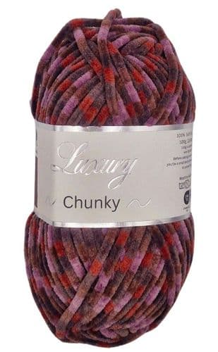 Luxury Chenille Chunky - 014 Alyssa  (plus pattern)