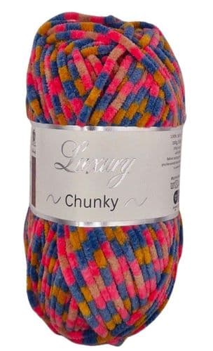 Luxury Chenille Chunky - 018 Iris  (plus pattern)