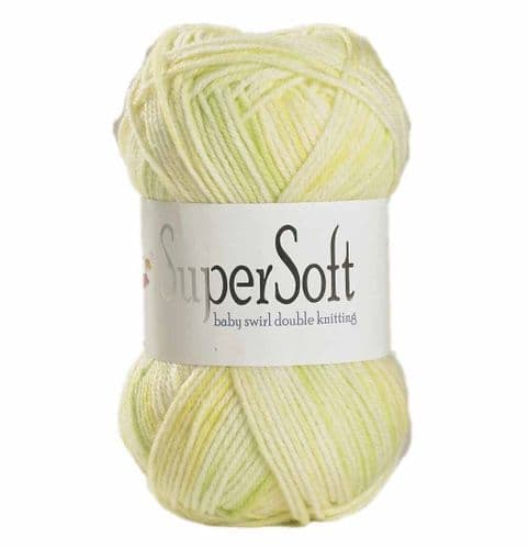 Supersoft Baby Swirl DK 100g 231 Key Lime Swirl