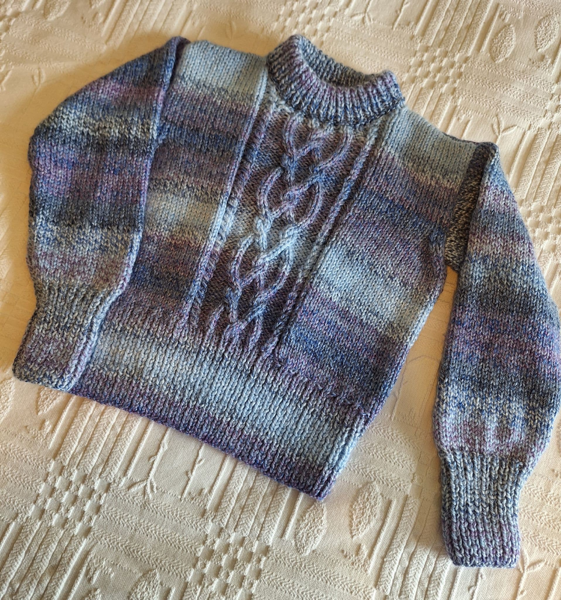 Ladies Cable Panel Sweater Knitting Pattern | Family Business ...