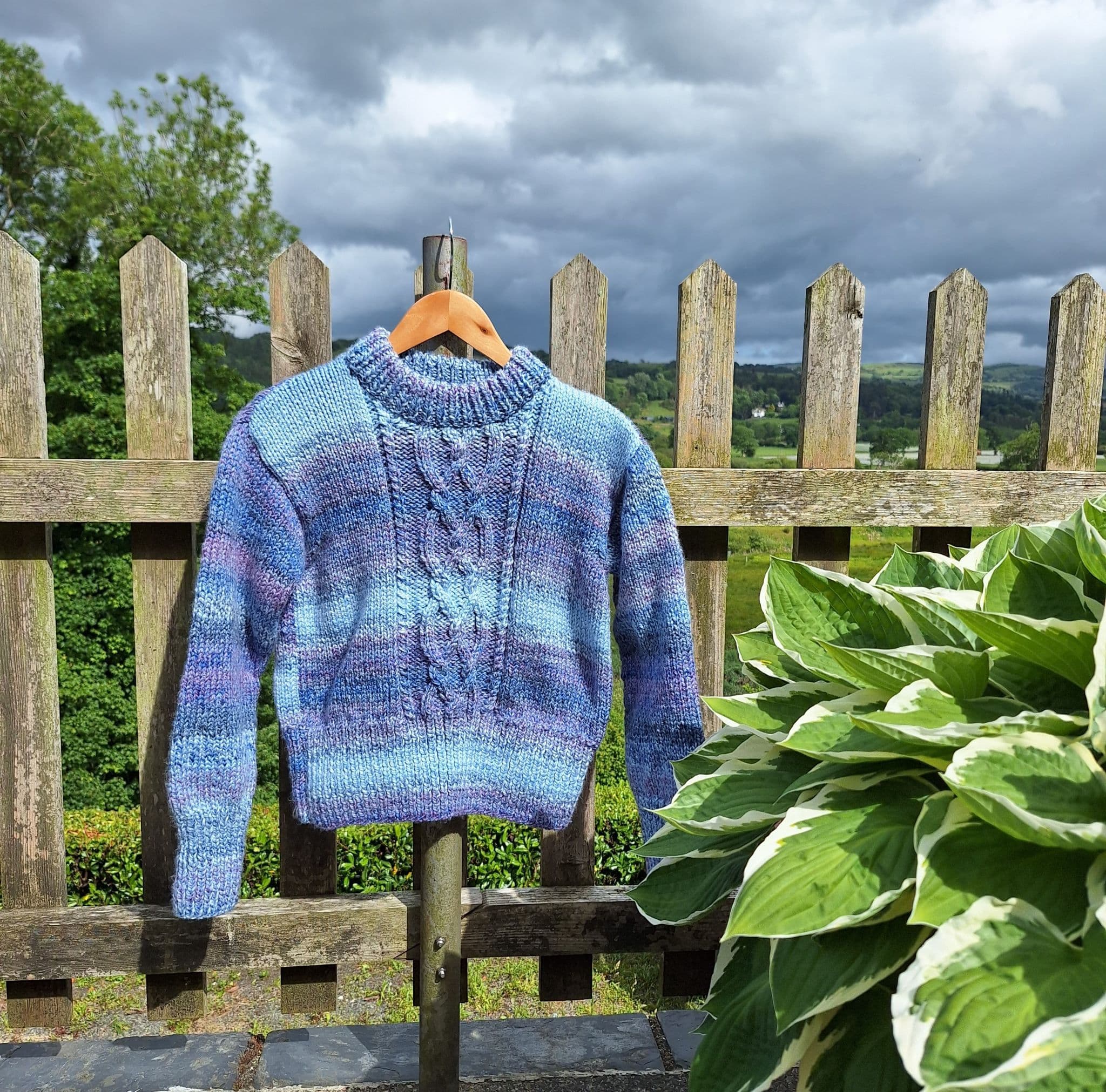 Ladies Cable Panel Sweater Knitting Pattern | Family Business ...