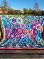 WC3011 Hexagon Temperature Blanket | Family Business Established 1949 | Knitwell Wools