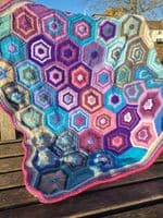 WC3011 Hexagon Temperature Blanket | Family Business Established 1949 | Knitwell Wools